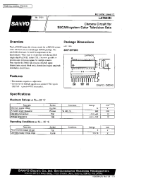 Datasheet LA7640N manufacturer Sanyo