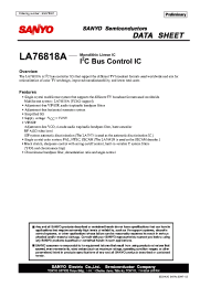 Datasheet LA76818A manufacturer Sanyo