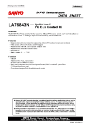 Datasheet LA76843N manufacturer Sanyo