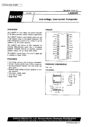 Datasheet LA8633V manufacturer Sanyo