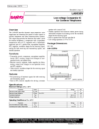 Datasheet LA8638V manufacturer Sanyo
