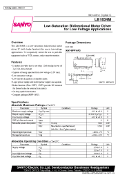 Datasheet LB1834M manufacturer Sanyo