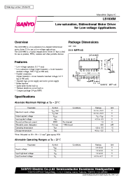 Datasheet LB1836M manufacturer Sanyo