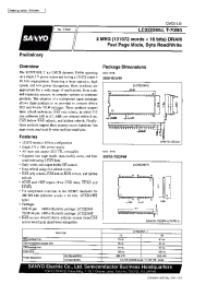 Datasheet LC322260T-70 manufacturer Sanyo