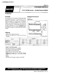 Datasheet LC331632M-70 manufacturer Sanyo