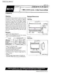 Datasheet LC338128PL manufacturer Sanyo
