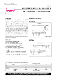 Datasheet LC33832ML-10 manufacturer Sanyo