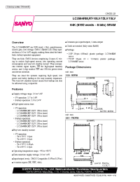 Datasheet LC3564RT-10LV manufacturer Sanyo