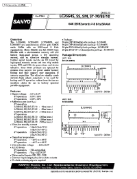 Datasheet LC3564S manufacturer Sanyo