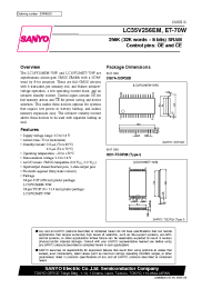 Datasheet LC35V256EM manufacturer Sanyo