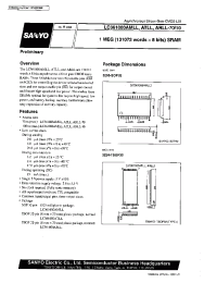 Datasheet LC361000ARLL-10 manufacturer Sanyo