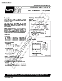Datasheet LC36256ALL-10 manufacturer Sanyo
