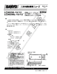 Datasheet LC36256P/PM manufacturer Sanyo