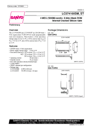Datasheet LC374100SM manufacturer Sanyo