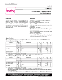 Datasheet LC4102C manufacturer Sanyo