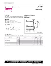 Datasheet LC4105V manufacturer Sanyo