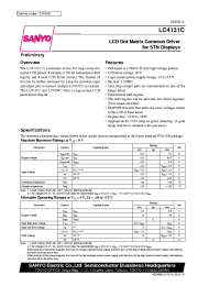 Datasheet LC4131C manufacturer Sanyo