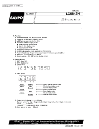 Datasheet LC5645N manufacturer Sanyo