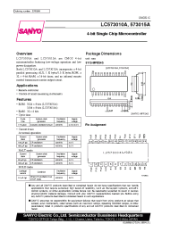 Datasheet LC573010A manufacturer Sanyo