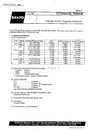 Datasheet LC7020BK manufacturer Sanyo