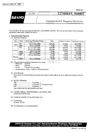Datasheet LC7020BT manufacturer Sanyo