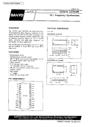 Datasheet LC7219M manufacturer Sanyo