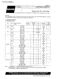 Datasheet LC7230-8272 manufacturer Sanyo