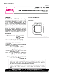 Datasheet LC72345 manufacturer Sanyo