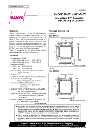 Datasheet LC72349W manufacturer Sanyo