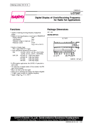 Datasheet LC7267 manufacturer Sanyo