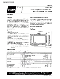 Datasheet LC72P321 manufacturer Sanyo