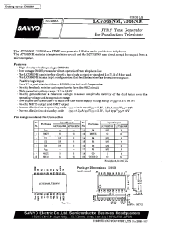 Datasheet LC7365NM manufacturer Sanyo