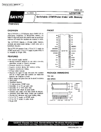 Datasheet LC73711 manufacturer Sanyo