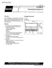 Datasheet LC7458B-04 manufacturer Sanyo