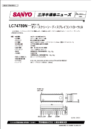 Datasheet LC74789N manufacturer Sanyo
