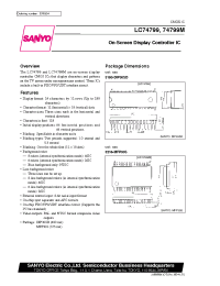 Datasheet LC74799M manufacturer Sanyo