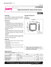 Datasheet LC75394NE manufacturer Sanyo