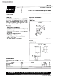 Datasheet LC78817 manufacturer Sanyo