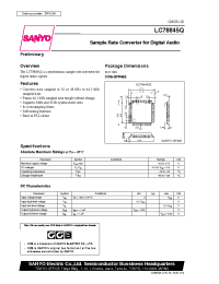Datasheet LC78845Q manufacturer Sanyo