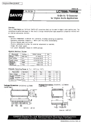 Datasheet LC7886 manufacturer Sanyo