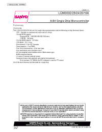 Datasheet LC863316 manufacturer Sanyo