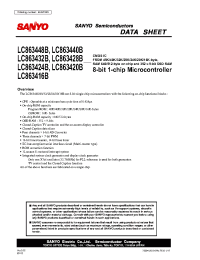 Datasheet LC863416B manufacturer Sanyo