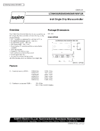 Datasheet LC864312A manufacturer Sanyo