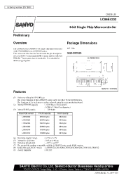 Datasheet LC864316 manufacturer Sanyo