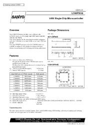 Datasheet LC865008 manufacturer Sanyo