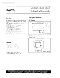 Datasheet LC865024A manufacturer Sanyo