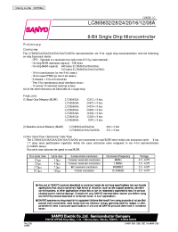 Datasheet LC865608A manufacturer Sanyo