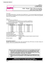 Datasheet LC866024 manufacturer Sanyo