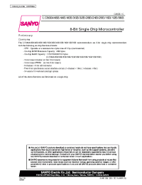 Datasheet LC866408B manufacturer Sanyo
