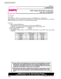 Datasheet LC866540 manufacturer Sanyo
